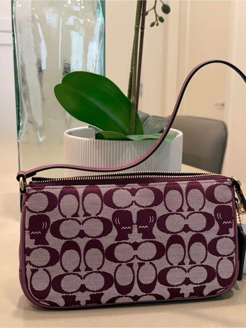 Coach | Brain Dead Plaza Bag In Signature Jacquard in Plum (Deep Purple)